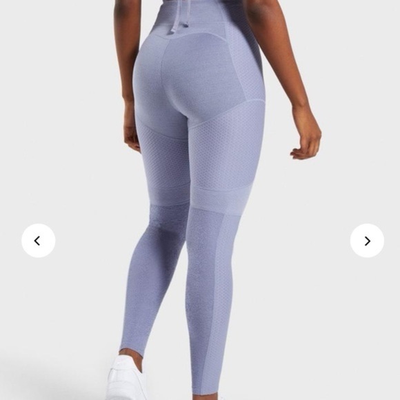 Gymshark True Texture Leggings in Steel Blue/Lavender Sz XS - Picture 6 of 9